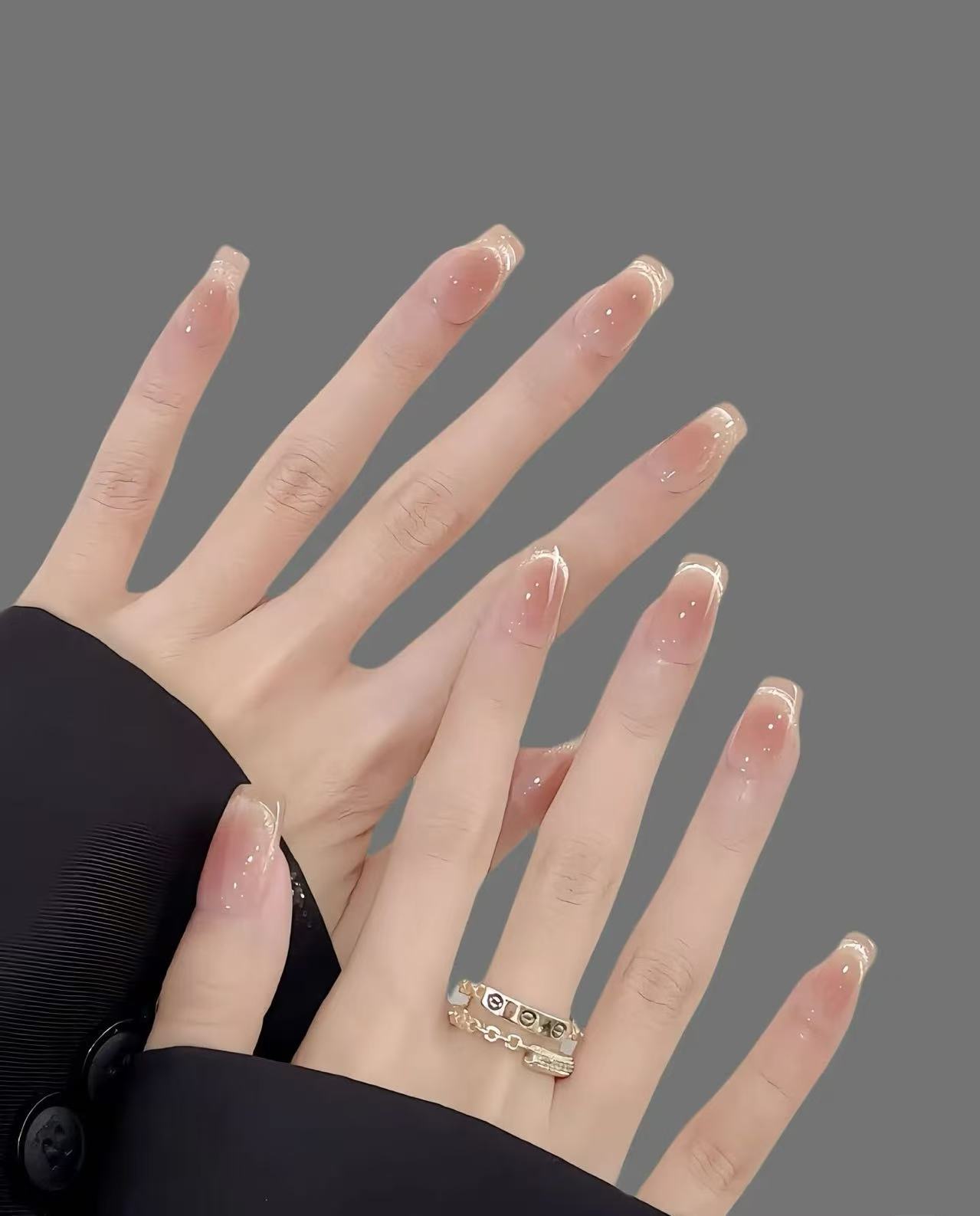 Nail Art elegante con decorazioni - Lavori Qing Nail